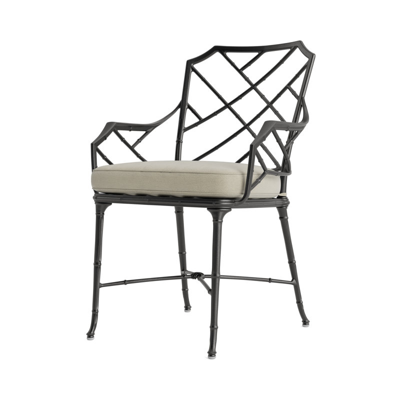 Calcutta Outdoor Dining Chair, Fusion Dove, Textured Pewter