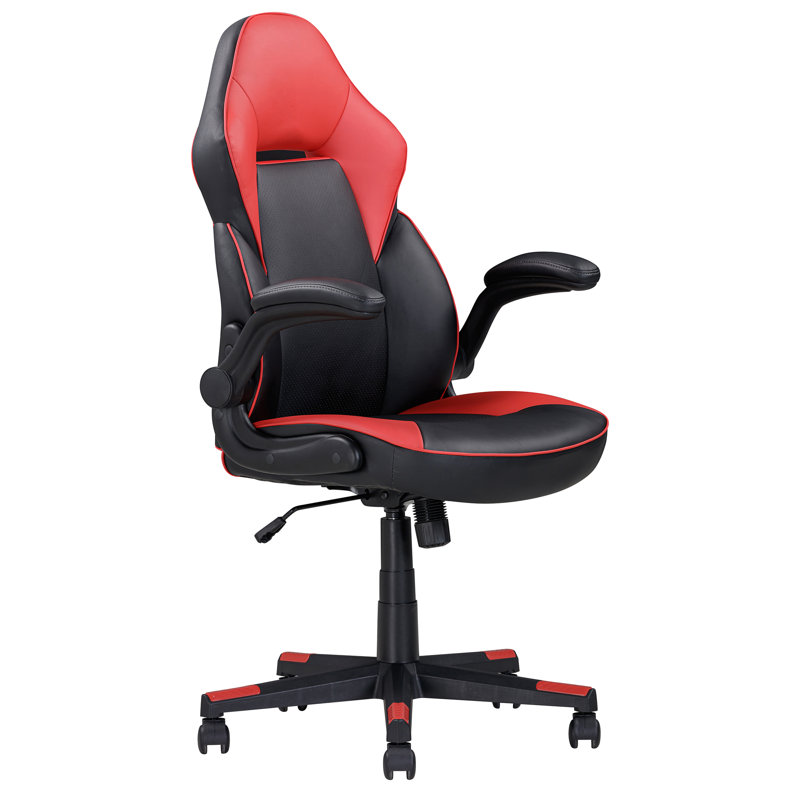 Fauteuil de jeu ergonomique réglable en similicuir