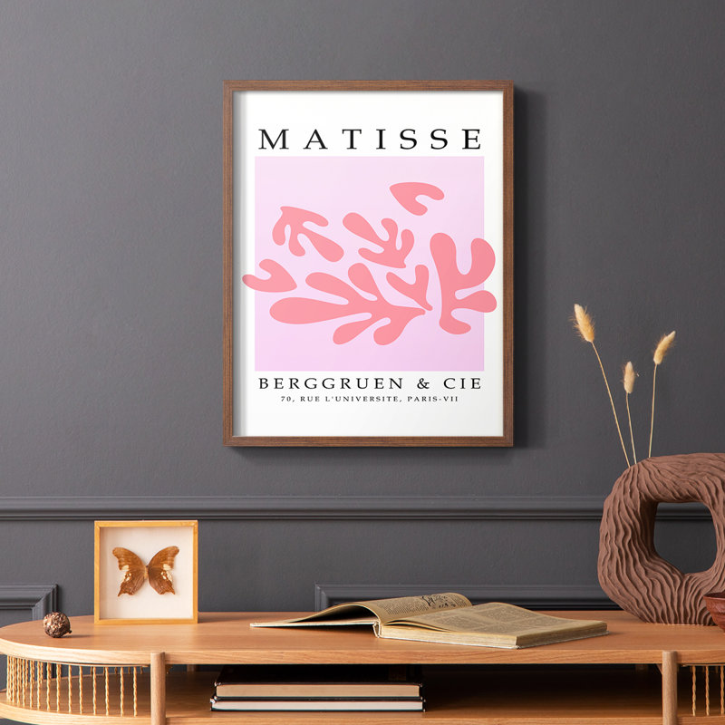 Matisse CECXLII, reproduction encadrée - bois massif, H 28 po x l 22 po, Brun