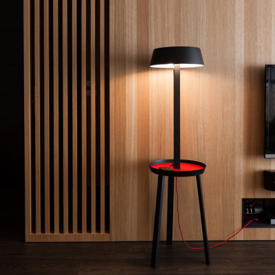 Carry 55'' Tray Table Floor Lamp with USB