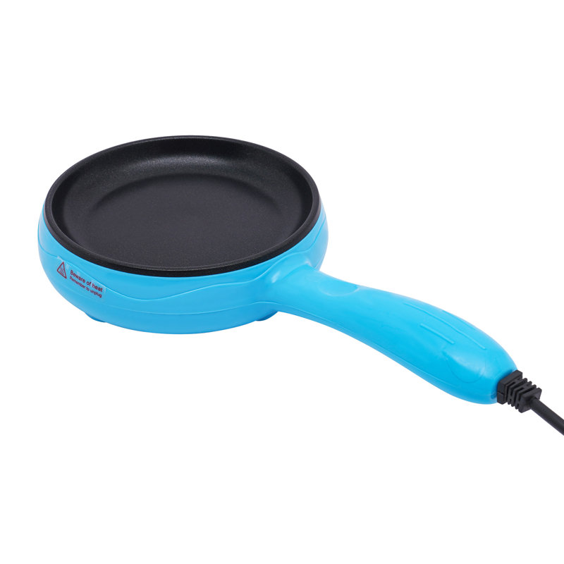 Mini poêle à frire antiadhésive électrique, Bleu