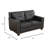 Valery 57'' Faux Leather Loveseat
