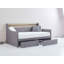 Lit de jour simple rembourré avec lumières DEL Wingo-694014553