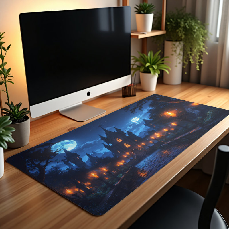 Polyester Desk Pad, 14.4x12.1