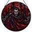Panneau de vitrail 12 "H Vampire Castle