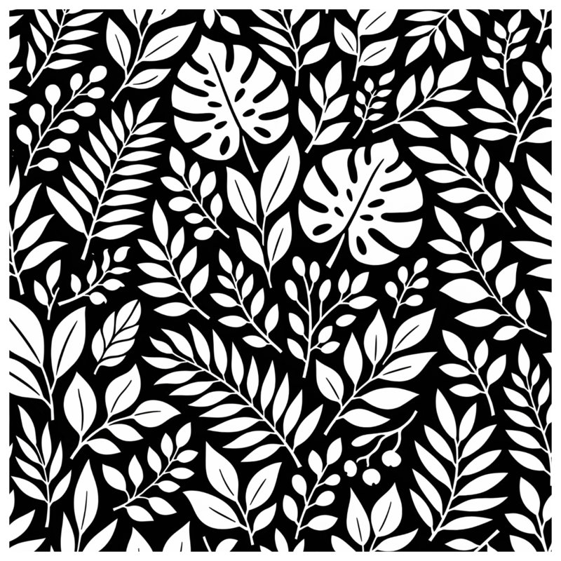 Monstera Palm Leaves Comforter, Twin
