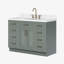 Ensemble de meuble-lavabo simple en bois massif 48 po avec lavabo en quartz blanc 1,5 po Tidworth-1233697203-1239277150