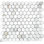 Calacatta Hexagon 1" x 1" Marble Honeycomb Mosaic Wall & Floor Tile
