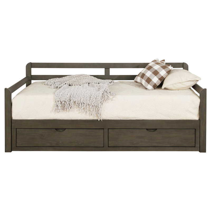 Annaya Daybed with Trundle in Gray