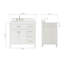 Ensemble de meuble-lavabo simple Macnair avec quartz Carrara blanc-1070891065-1016676797-1070891030