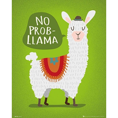 No Prob-Llama - Unframed Graphic Art