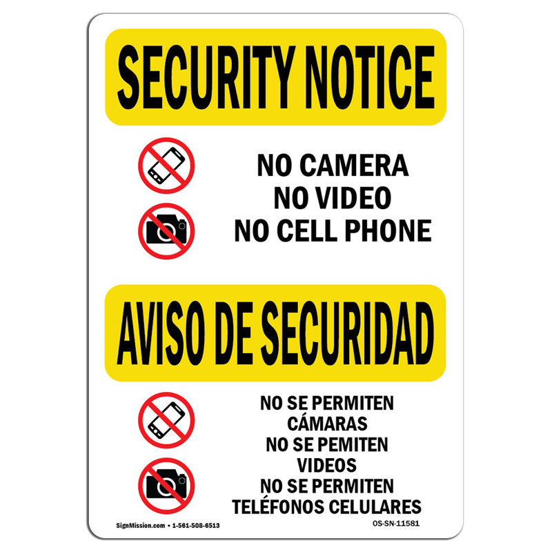 Panneau de sécurité Osha, H 18 po x l 12 po x P 0,1 po
