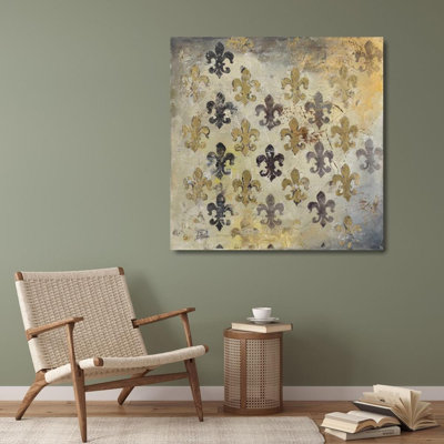  Pinto, Patricia Gallery Wrapped Canvas Art Titled: Fleur de Lis