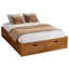 Lit plateforme avec 6 tiroirs de rangement, lit de rangement en bois de pin-132502395-132502393
