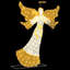  Lighted Angle Warm White 116 X 29 X 158.5 Cm Polyester