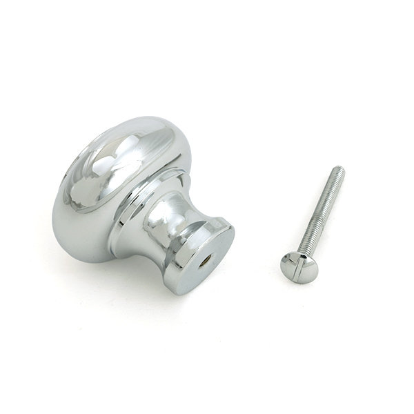Regency Cabinet Knob, 1.57" Knob Diameter, Polished Chrome