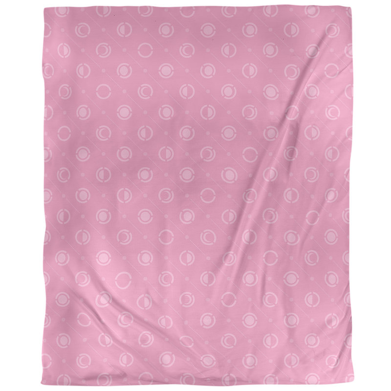 Housse de couette simple Moon phases, Housse de couette pour grand lit, Rose foncé, Polyester brossé