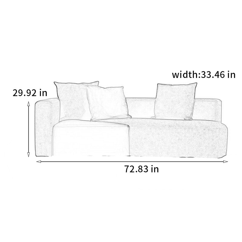 Chaise en pin de style moderne, Orienté à gauche (vu de face)