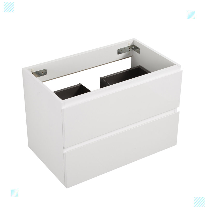 Armoire murale sans lavabo avec deux tiroirs Amberly