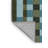 Machine Washable Checkered Gray Area Rug