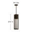 Luminaire suspendu d'extérieur 1 lumière Bandit-353560564-353560554-353560562