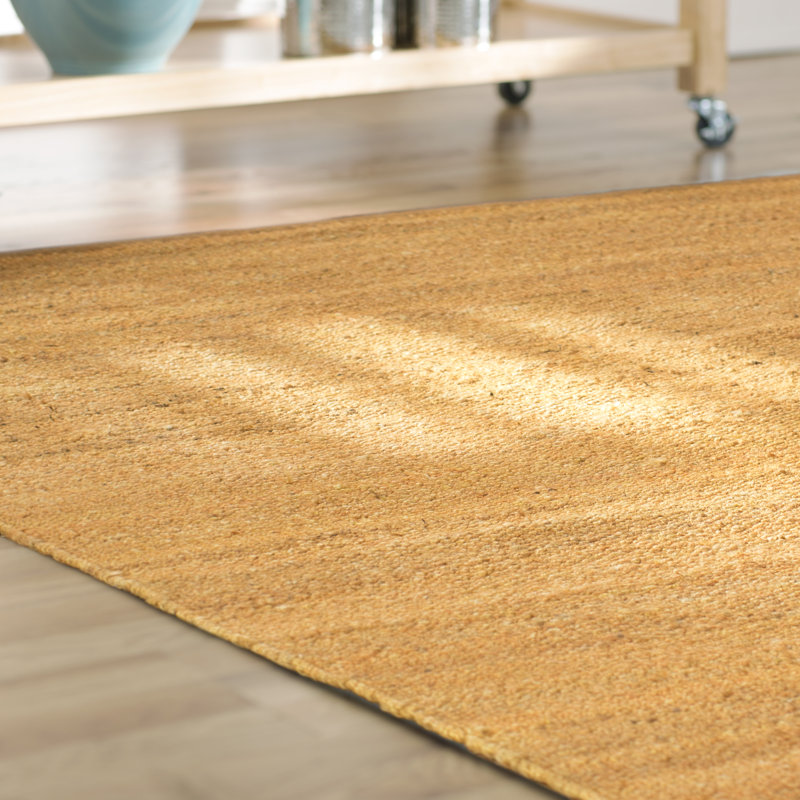Tapis brun tissé à la main Letona, Rectangle 4 pi x 6 pi