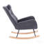 Chaise berçante rembourrée pour chambre à coucher Teddy Teddy