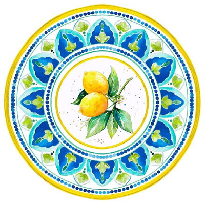ArtDirect Pinto, Patricia Gallery Wrapped Canvas Art Titled: Italian Lemon Tile