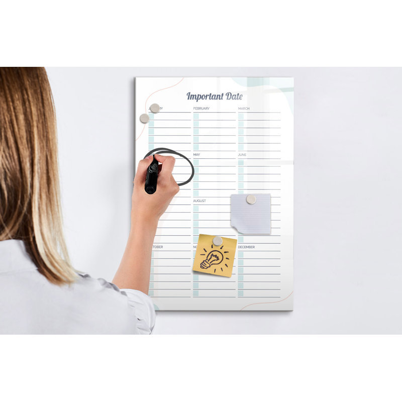 Magnetic Glass Dry Erase Board