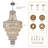 Abdera Luxury 13 -Light  Tiered Crystal Chandelier For Staircases Living Room Hallway Entryway-1769806659