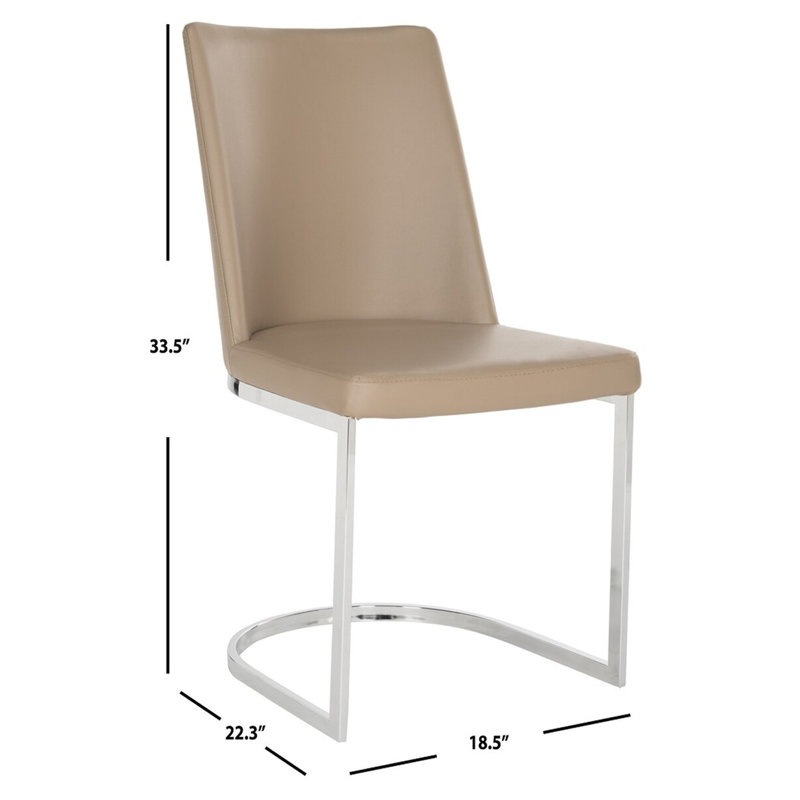 Chaise d'appoint Lettica, Brun