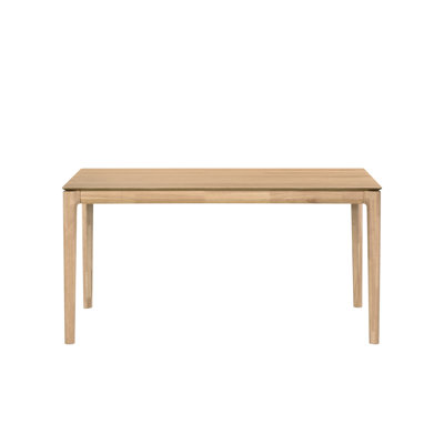 Rectangular Solid Wood Base Dining Table