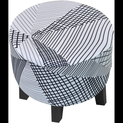 Housse de repose-pieds ronde imperméable Housse de protection extensible pour repose-pieds Housse de repose-pieds avec repose-pieds élastique avec fond élastique pour le salon intérieur extérieur