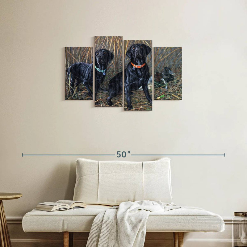 Brampt Sharing The Tradition - Black Labs, 22" H x 36" W