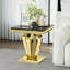 Ensemble de table de salon 3 pièces en faux marbre-110985216-110985217