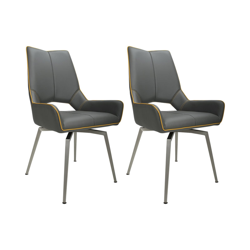 Barnsley 49cm H Upholstered Side Chair, Graphite Grey