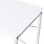 Bureau d'écriture rectangulaire blanc avec placage et paquet de 46 lb, poids de 22 x 0,8 mm, taille du tube en métal