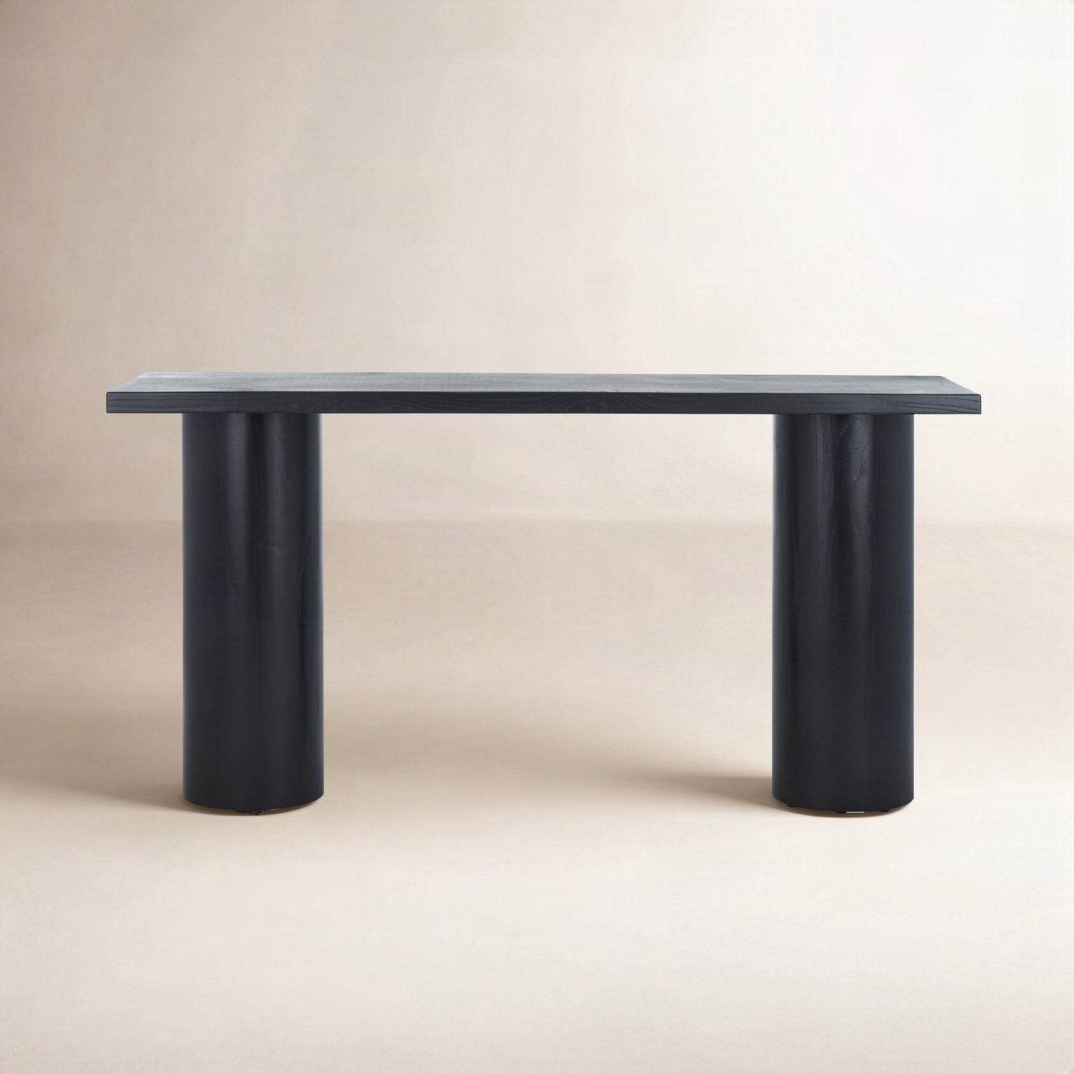 Dorinne 54'' Solid Wood Console Table, Black