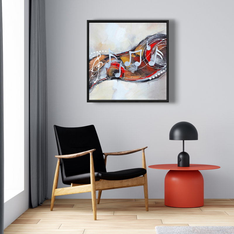 Abstrait sérénade, reproduction sur toile