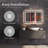  LED Black Framed Bathroom Mirror, Anti Fog, Front-lit and Back-lit 3 Color Dimmable Light-1962326296