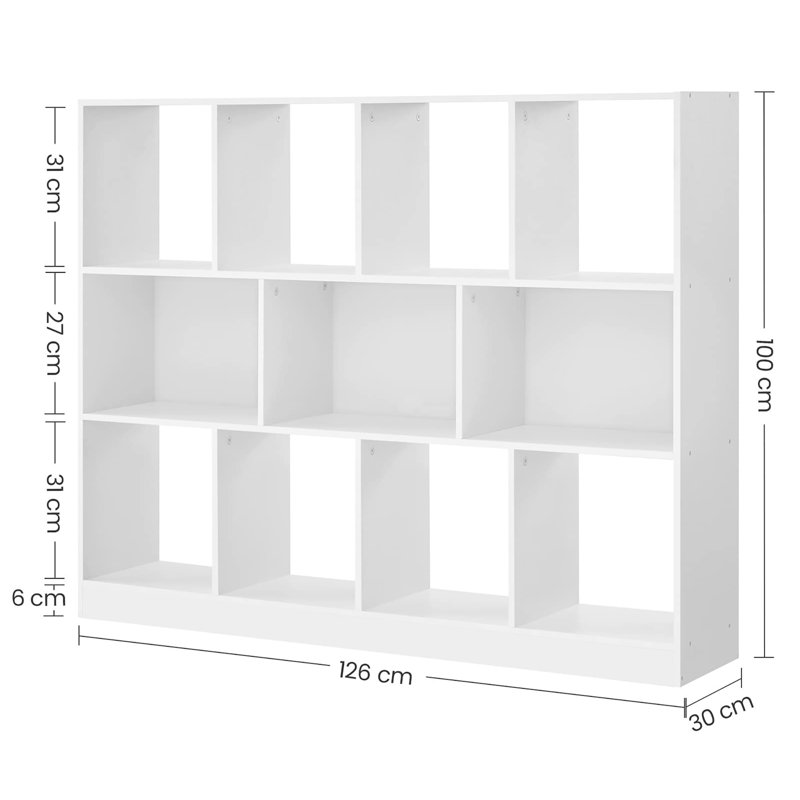 100cm H x 126cm W Cube Bookcase