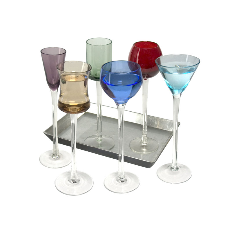 7 Piece Long Stem Liqueur Set