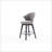 2PCS Chenille 25"Wing Back Swivel Bar Stools-1007985826