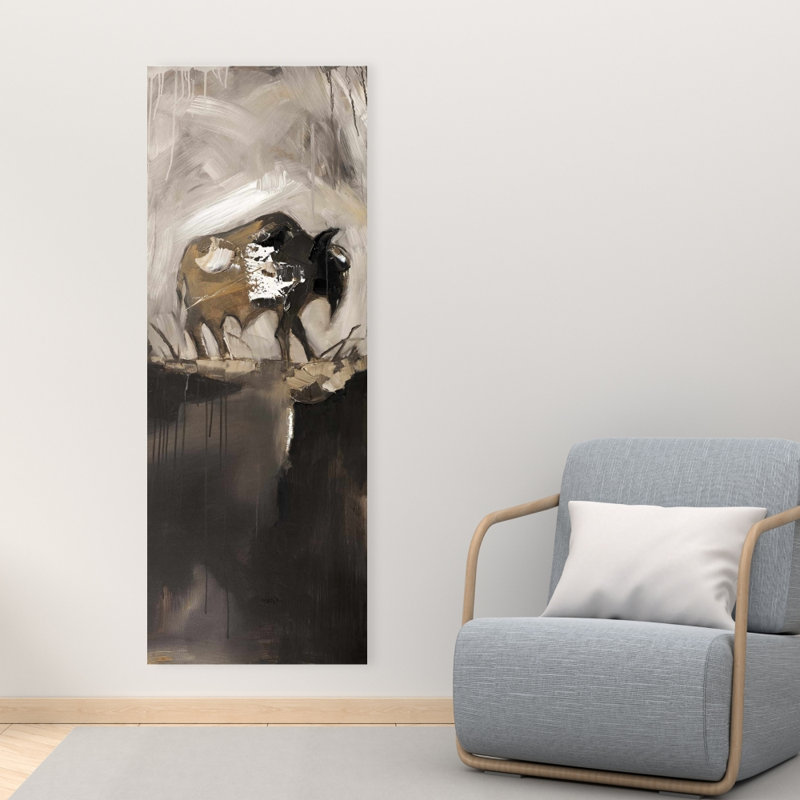 Toile abstraite Buffalo | Art mural de ferme