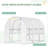 10' X 7' Outdoor Walk-in Greenhouse, With Fade- Heat- Pe Cover, Zipper Doors And Mesh Air Exchange Openings Weather-