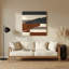 Minimalisme 6, art mural en métal brun-805311368