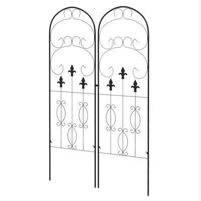 Ridpath 150cm H x 45cm W Metal Gothic Trellis Side Panel
