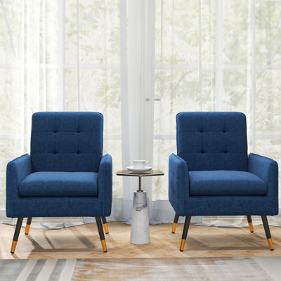 Fauteuil capitonné large de 25,5 po Veyda