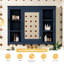 Armoire à pharmacie de 35 po x 27,5 po, armoire de rangement murale pour salle de bain, armoire de salle de bain moderne avec miroir, armoire à miroir avec 6 tablettes ouvertes (meuble-lavabo non inclus)-454056356