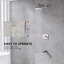 Robinet de douche, ensemble de robinet de douche à jet simple moderne (valve de douche incluse)-101038583